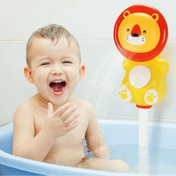Игрушка для детской ванны, Электрический Пластиковый Лев, душ для распыления воды, Классический инструмент для обучения малышей, Игрушки для детей, Автоматическое купание