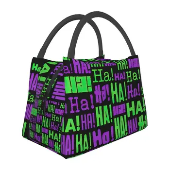 Изготовленные на заказ обеденные сумки Haha Joker для мужчин и женщин с термоохлаждением, изолированные Ланч-боксы для пикника, кемпинга, работы и путешествий