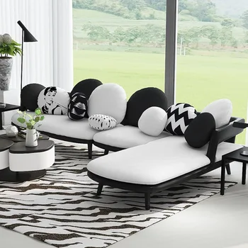 Индивидуальный скандинавский простой современный тканевый диван