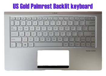 Клавиатура с подсветкой для подставки для рук US Gold для Asus UX333FA UX333FN 90NB0JV4-R31US0