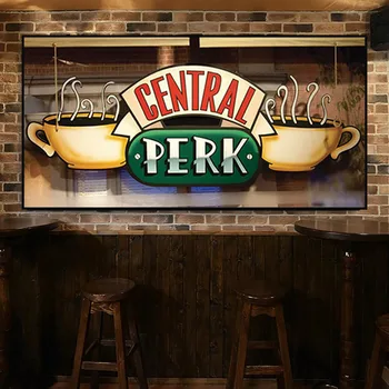 Классические Плакаты и Принты Телешоу Friends Central Perk Cafe Холст Для Рисования Bar Wall Art для Гостиной Home Decor Cuadros