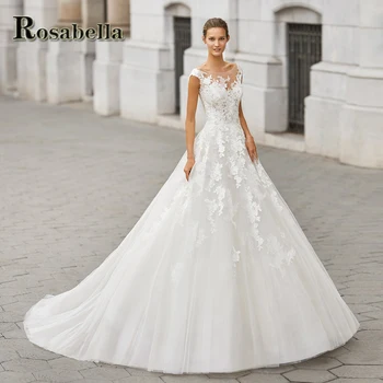Классические свадебные платья ROSABELLA без спинки для женщин с аппликацией Vestidos De Novia Brautmode Personized Plus