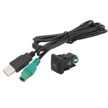 Кнопка переключения USB в автомобиле, высокопроизводительный USB-кабель-адаптер, Износостойкий, простой в эксплуатации CD-плеер RCD510Plus RCD310Plus