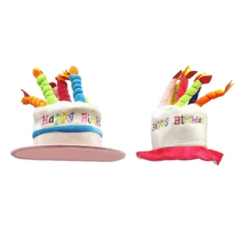 Колпачки для свечей для взрослых, Шляпа для вечеринки в честь Дня рождения, головные уборы, косплей Костюм M6CD