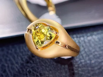 Кольца с хризобериллом HJY из настоящего золота 18 карат, натуральный хризоберилл с драгоценными камнями 2,53 карата, женские обручальные кольца для женщин, изящное кольцо