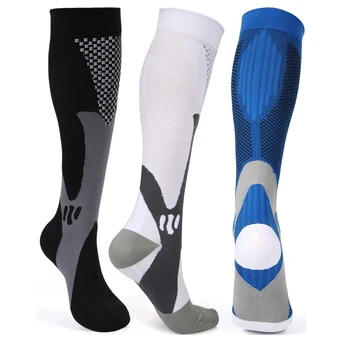 Компрессионные носки Brothock, нейлоновые медицинские чулки для медсестер, Специализирующиеся на велоспорте на открытом воздухе, Быстросохнущие дышащие спортивные носки для взрослых