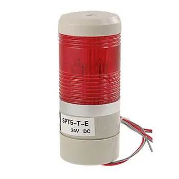 Красная светодиодная лампа постоянного тока 24 В, промышленная сигнальная вышка, предупреждающая сигнальная лампа с подставкой