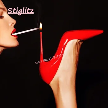 Красные модные туфли-лодочки на шпильке 2023, женский роскошный дизайн, однотонные элегантные вечерние туфли на тонком высоком каблуке с острым носком, бесплатная доставка