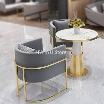 Креативные обеденные стулья из Скандинавского металла Диван Расслабляющий Современный Дизайн Обеденные Стулья Мебель для гостиной Cadeira De Jantar WZ50DC