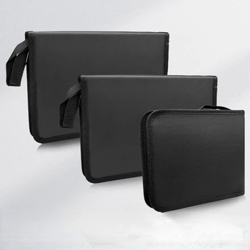 Креативный пенал с отверстиями, черная сумка для хранения, держатель для студенческих канцелярских принадлежностей, простой и модный и удобный в переноске