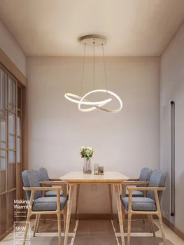 Лампа для столовой люстра современная лампа в скандинавском стиле обеденный стол лампа для столовой креативное искусство светодиодная ресторанная люстра