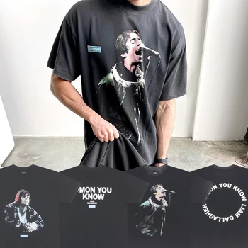 Лимитированная лондонская винтажная футболка с портретом рок-певца для мужчин и женщин с Хай-стрит, свободная хлопковая футболка с коротким рукавом
