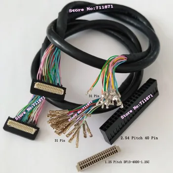 Линейный кабель экрана с шагом 1,0 31P от DF9-31S-1V до DF13-40DS-1,25 C Линейный кабель экрана с шагом 1,0 31P от DF9-31S-1V до 2,54 Кабельной линии экрана с шагом