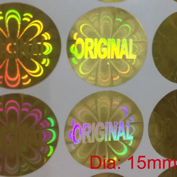 Маленькая голограмма ОРИГИНАЛЬНАЯ наклейка с голограммой 15x15 мм Блестящие Цветочные голографические наклейки