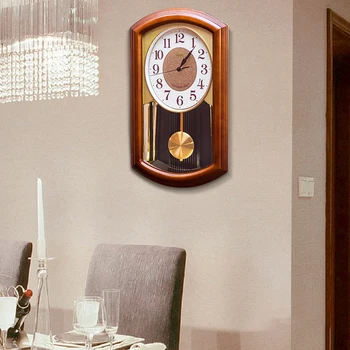 Маятниковое время Современные Деревянные настенные часы Стрелки для гостиной Винтажные Дизайнерские Настенные часы с Бесшумной батареей Цифровые Reloj Pared Decotations