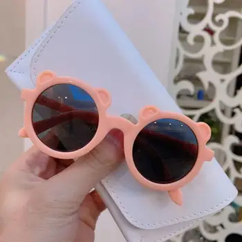 Милые мультяшные солнцезащитные очки с ушками животных Для девочек и мальчиков, защита от солнца на открытом воздухе, Милые винтажные очки, защита от классических детей