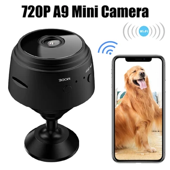 Мини-камера A9 720P HD Ip-камера Беспроводные мини-видеокамеры WiFi Камеры наблюдения ночной версии Монитор камеры видеонаблюдения