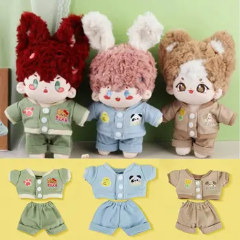 Мини-одежда Idol Doll Наряд для кукол с хлопчатобумажной начинкой Кукольные штаны для кукол 20 см Кукольная одежда Кукольная спортивная одежда Повседневная одежда Пальто