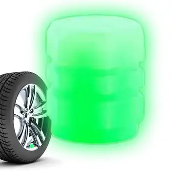Мини-светящиеся колпачки для шин для автомобиля, мотоцикла, Красочная Светящаяся крышка-Украшение для укладки ступицы колеса шины, аксессуары для автомобильных шин