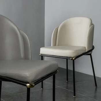 Минималистичный металлический стул для офиса Eventchair Роскошный скандинавский дизайнерский стул для столовой со спинкой Sillas Мебель для балкона