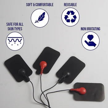 Многоразовые прокладки для электросекса, БДСМ-электрошока, самоклеящиеся электротерапевтические пластыри для электростимуляции, секс-игрушки Estim