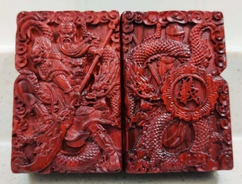 Модель TB 9 красное дерево Ручной работы с двусторонним тиснением дракон Будда Майтрейя зверь дракон керосиновая зажигалка с вкладышем