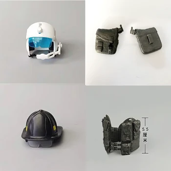 Модель шлема пилота и пожарного в масштабе 1/6, 12-дюймовые аксессуары для подвижных кукол, коллекция подарков для игрушек