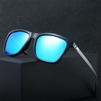 Модные квадратные Винтажные поляризованные солнцезащитные очки для мужчин и женщин в стиле Ретро для вождения, рыбалки, роскошные Брендовые дизайнерские солнцезащитные очки UV400 Eyewear