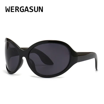 Модные солнцезащитные очки большого размера для женщин и мужчин, облегающие классические овальные солнцезащитные очки черного цвета, женские оттенки