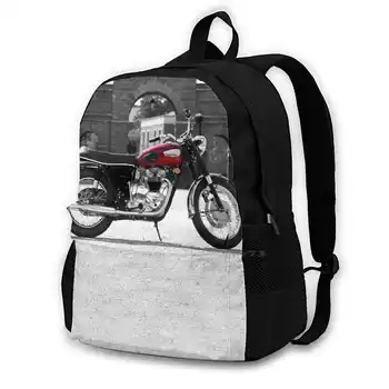 Модный рюкзак 1968 T120 Bonnie Большой емкости Для ноутбука Дорожные сумки Винтажный Мотоцикл Bonneville Старый Мотоцикл Motorcycle
