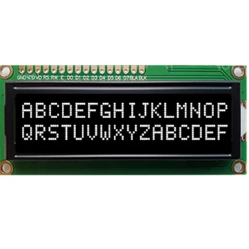 Модуль ЖК-дисплея 5V 1602 16x2 HD44780 Drive Black Color VA Screen IIC Адаптер Для проекта SPI или Paraller 51 STM MCU