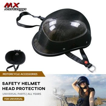Мотоциклетный шлем из углеродного волокна, мотоциклетные шлемы с открытым лицом, съемный сертификат безопасности для женщин, мужчин, напрямую от фабрики подарков