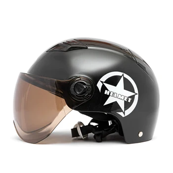 Мотоциклетный шлем с полуоткрытым лицом, шлем для мотороллера, Регулируемый размер, защитное снаряжение, шлемы для головы, Унисекс, альпинизм, Велоспорт