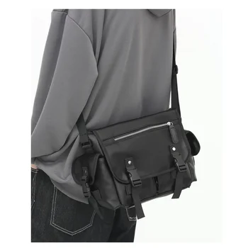 Мужская крутая сумка из искусственной кожи, легкая сумка для студентки колледжа, мужская сумка, молодежная мода, деловые сумки-мессенджеры для поездок на работу