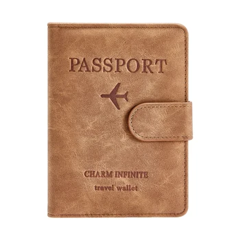 Мужской бумажник для загранпаспорта с буквенным рисунком, Многофункциональный держатель для удостоверения личности за границей, Портативный деловой стиль