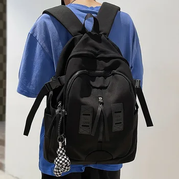 Мужской Женский Водонепроницаемый рюкзак для колледжа, нейлоновая школьная сумка для девочек и мальчиков, Женский студенческий рюкзак для ноутбука, Модная женская дорожная сумка для книг