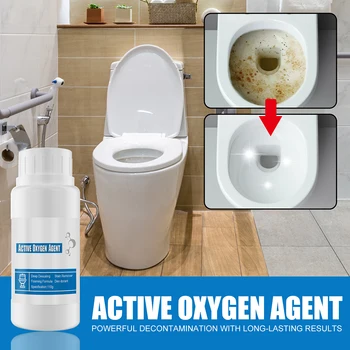 Мягкие активные кислородные добавки для туалета Не повредят пятновыводителю для унитаза Для всех пятен