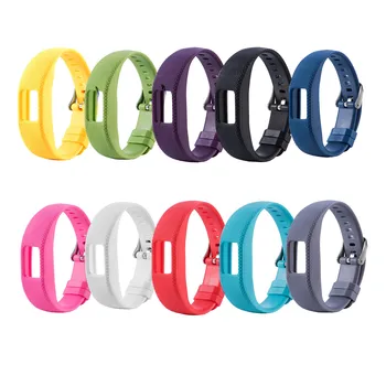 Мягкие силиконовые сменные браслеты для Garmin Vivofit 3, однотонный регулируемый ремешок для часов, браслет для женщин и мужчин Relogio
