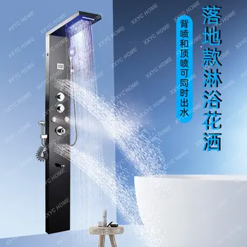Набор насадок для душа Душевая панель из нержавеющей стали Smart Bath Column с цифровым дисплеем белого цвета