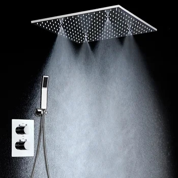 Набор смесителей для душа SKY RAIN со скрытым потолком в ванной комнате с дождевой насадкой и распылителем тумана