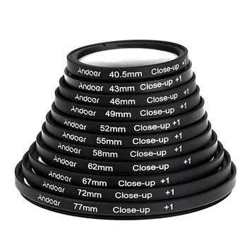 Набор фильтров для макросъемки крупным планом Andoer 49 мм +1 +2 +4 +10 с чехлом для зеркальных фотокамер Nikon Canon Sony