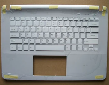 Новая американская белая клавиатура для Sony SVF1421UST SVF1421TST SVE1421SHC SVF1421SGC SVF1421SFC Подставка для рук без тачпада с подсветкой