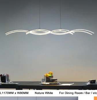 Новые креативные люстры для столовой с регулируемой яркостью, современные светодиодные люстры для гостиной, кухни, белые люстры AC90-260v