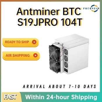 Новый Bitmain Antminer S19JPRO 104T 100T S19 86T 90T ASIC Crypto Mining S19j Pro Алгоритм SHA256 мощностью 3050 Вт С блоком питания