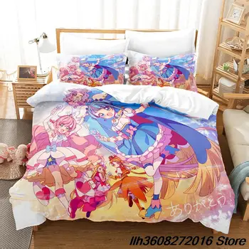 Новый Hirogaru Sky! Комплект постельного белья Pretty Cure, Односпальный, Двухместный, Полный Комплект постельного белья размера 