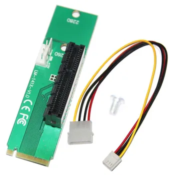 Новый NGFF M2 M.2 к PCI-E 4x 1x Слот Riser Card Адаптер От Мужчины к Женщине PCIE Множитель Для Майнинговой Машины BTC Miner