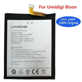 Новый Оригинальный аккумулятор Umidigi Bison 5000 мАч для UMI Umidigi BISON Высококачественная резервная батарея мобильного телефона для замены смартфона