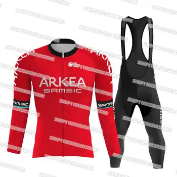 Новый Сезон 2023 Arkea Samic Велоспорт Джерси Комплект MTB Гоночная одежда С длинным рукавом Велосипедная форма Ropa Ciclismo