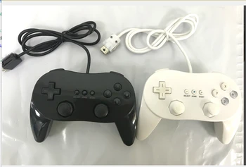 Новый черно-белый классический проводной игровой контроллер с дистанционным джойстиком для NS Wii второго поколения