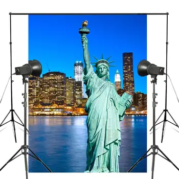 Нью-Йорк Статуя Свободы фон фотография студия реквизит фон стены фотографии тема декорации 5x7ft Манхэттен 